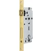 Serratura patent quadra con foro cilindro finitura ottonata