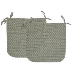 Set 2 cuscini quadrati arredo giardino tinta unica