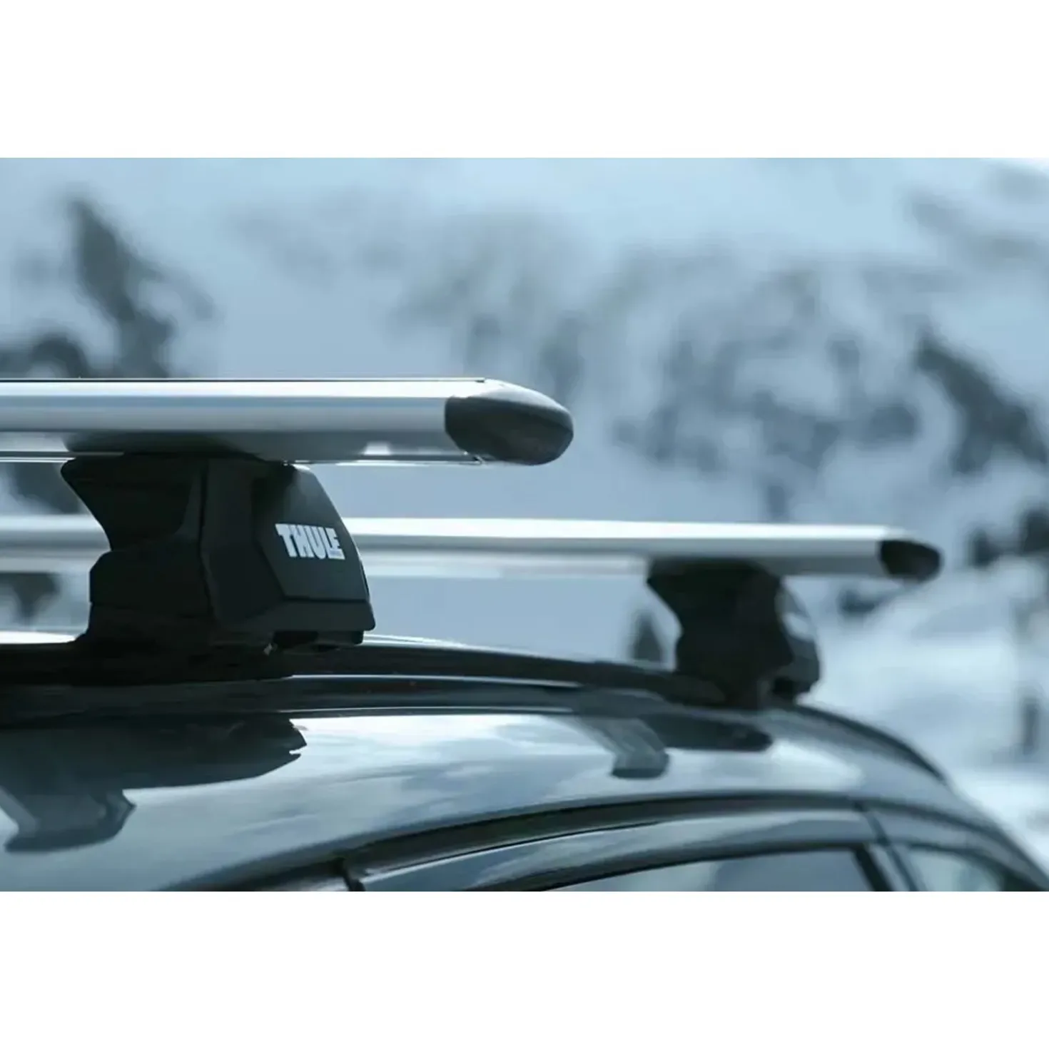 Set 4 piedi Evo Flush Rail per barre portatutto P 75 Kg