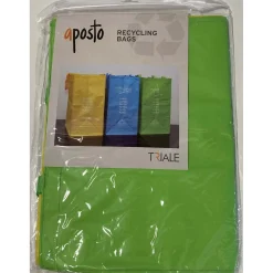 Set 3 sacchi per la raccolta differenziata Eco Friendly 90 l totali multicolore