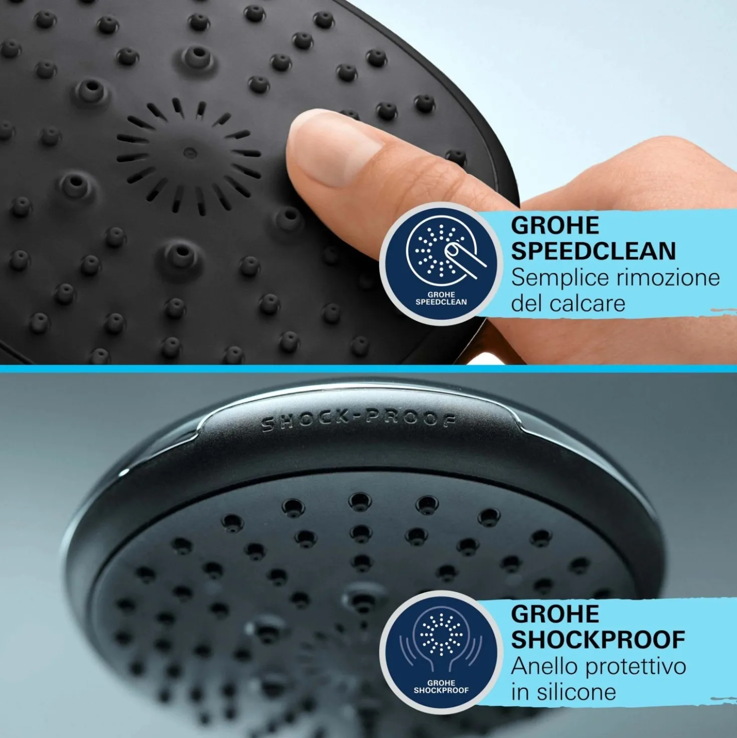 Set asta doccia a 3 getti Grohe Vitalio Comfort 110