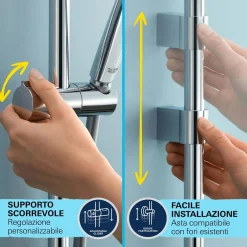 Set asta doccia a 3 getti Grohe Vitalio Comfort 110