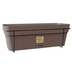 Set balcone Ethica in plastica tortora 50 cm
