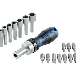 Set Cacciavite a cricchetto e punte 18 pz