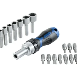 Set Cacciavite a cricchetto e punte 18 pz