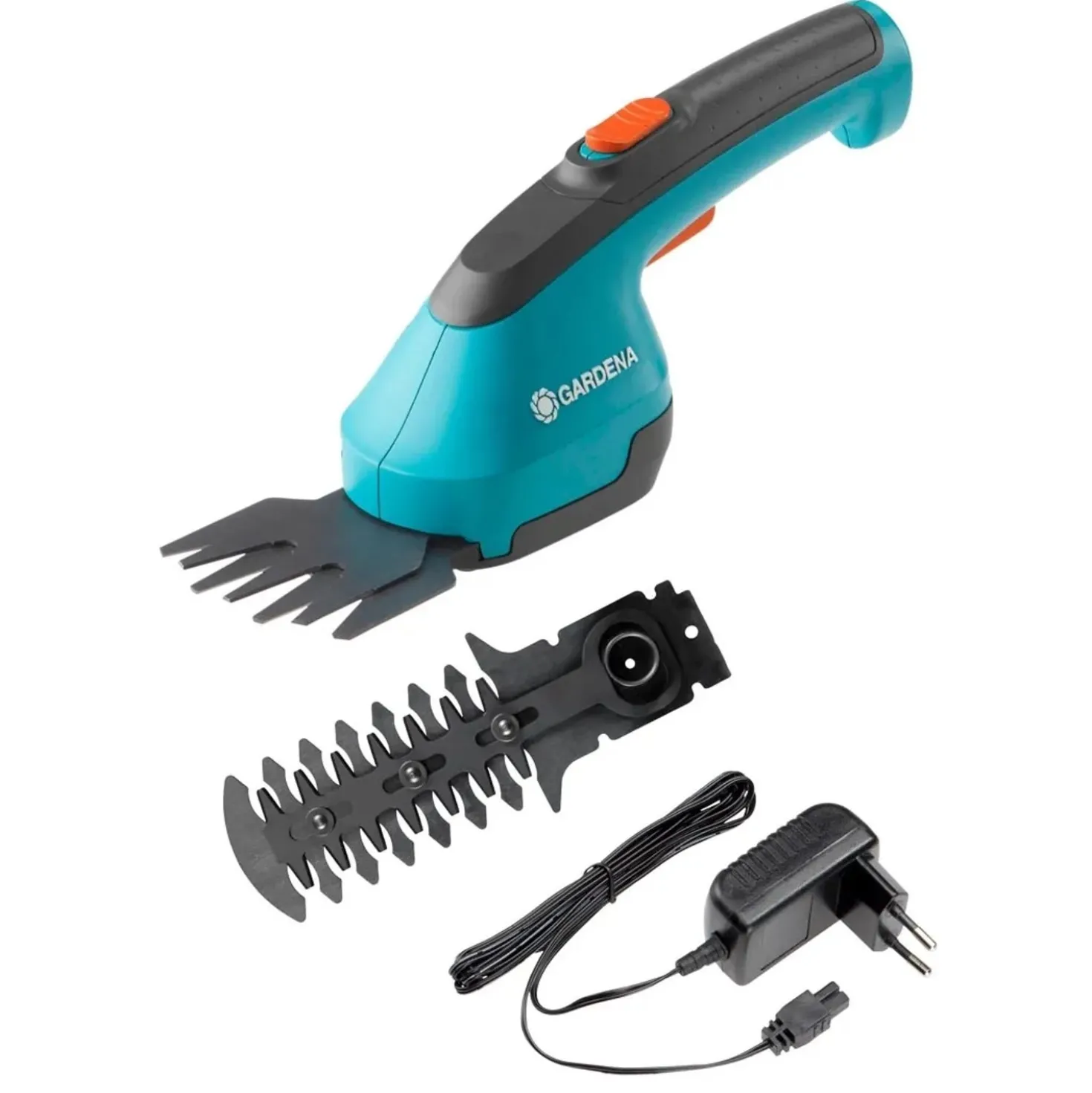 Set cesoie tagliaerba / cespugli Gardena AccuCut Li - incl. alimentatore