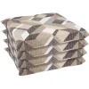 Set cuscini copri sedia sfoderabili Set da 4 pz grigio