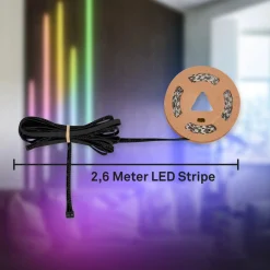 Set di espansione striscia LED Pimp Your Panel RGB 2,6 m x 1 cm