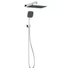 Set doccia aQuasanit Kronos con soffione e doccetta 3 getti cromo