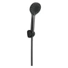 Set doccia con supporto fisso Idrostile anticalcare nero