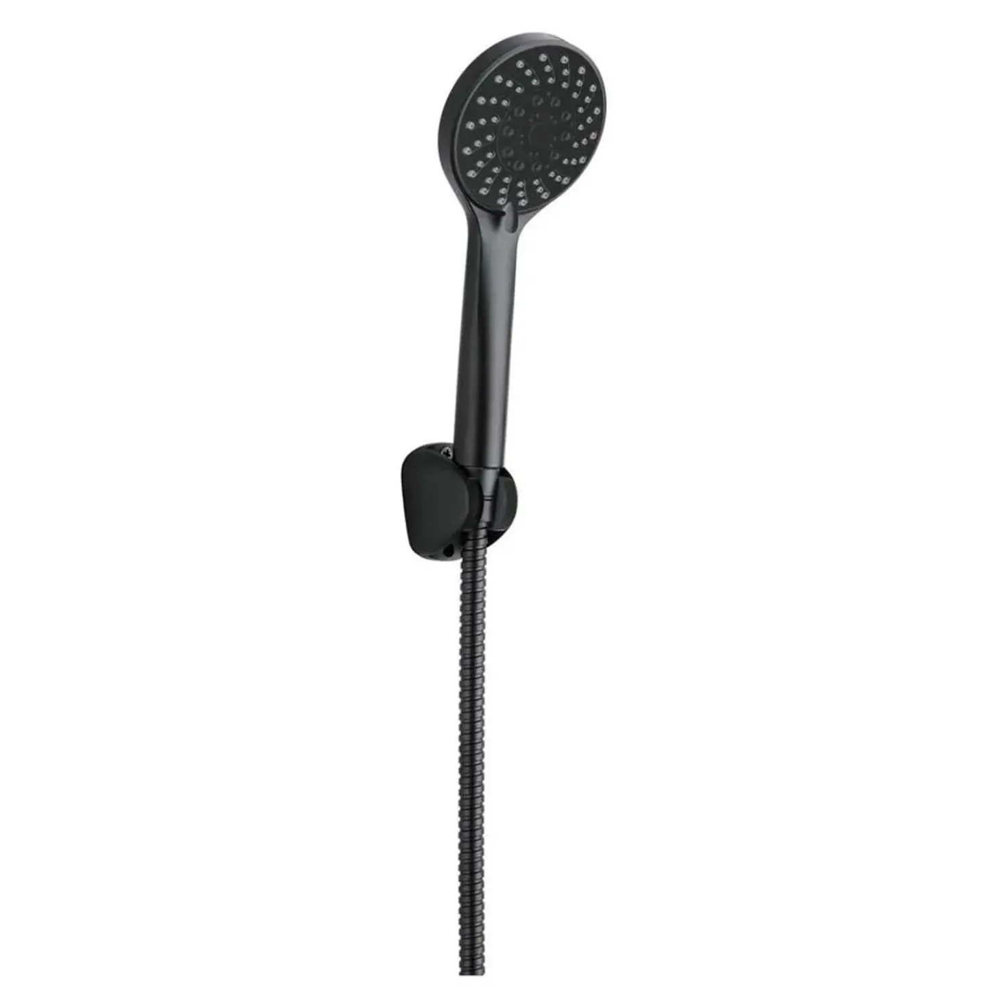 Set doccia con supporto fisso Idrostile anticalcare nero