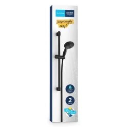 Set doccia Grohe Vitalio Start 110 Nero opaco con 2 tipi di getto Quickfix
