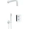 Set doccia incasso Idrostile Limonar con box e soffione 42 mm bianco