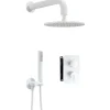 Set doccia incasso Idrostile Limonar con box e soffione 250 mm bianco
