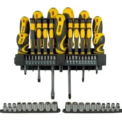 Set giraviti inserti e chiavi a bussola Stanley 57 pz