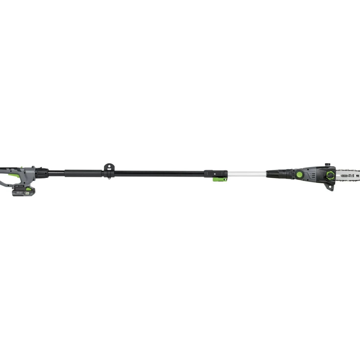 Set 2in1 tagliasiepi telescopico a batteria e sega per rami LUX A-HS-20/41T