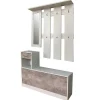 Set mobili ingresso in pannello truciolare 100x24x159 cm bianco cemento