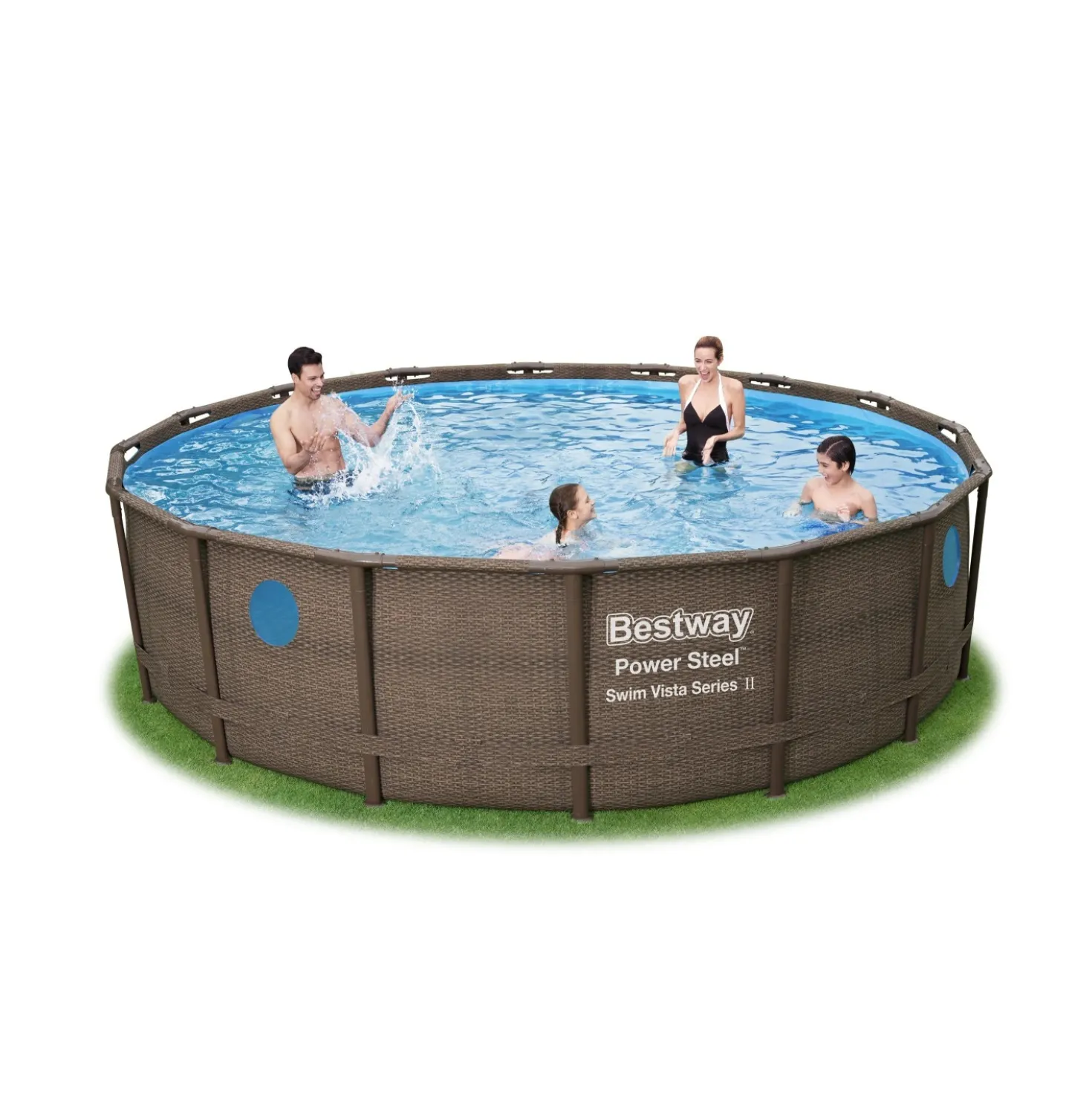 Set piscina fuori terra Bestway® Power Steel™ Swim Vista™ II 4.88 m x 1.22 m