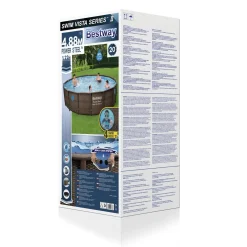 Set piscina fuori terra Bestway® Power Steel™ Swim Vista™ II 4.88 m x 1.22 m