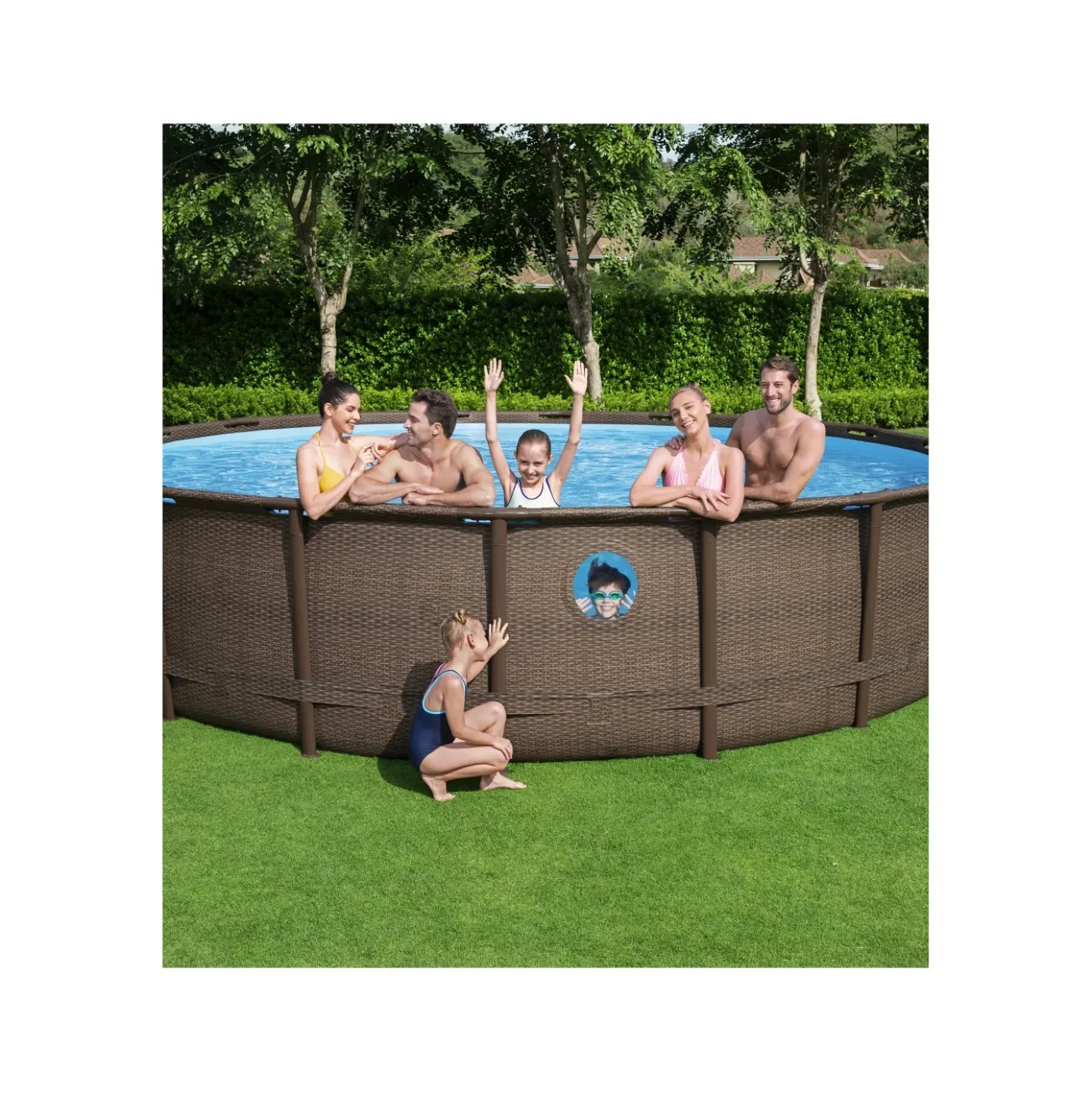 Set piscina fuori terra Bestway® Power Steel™ Swim Vista™ II 4.88 m x 1.22 m
