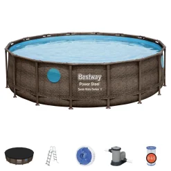 Set piscina fuori terra Bestway® Power Steel™ Swim Vista™ II 4.88 m x 1.22 m