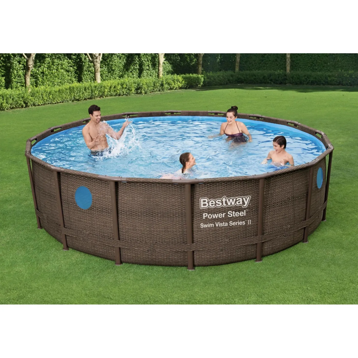 Set piscina fuori terra Bestway® Power Steel™ Swim Vista™ II 4.88 m x 1.22 m
