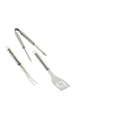 Set posate barbecue acciaio inox 3 pz