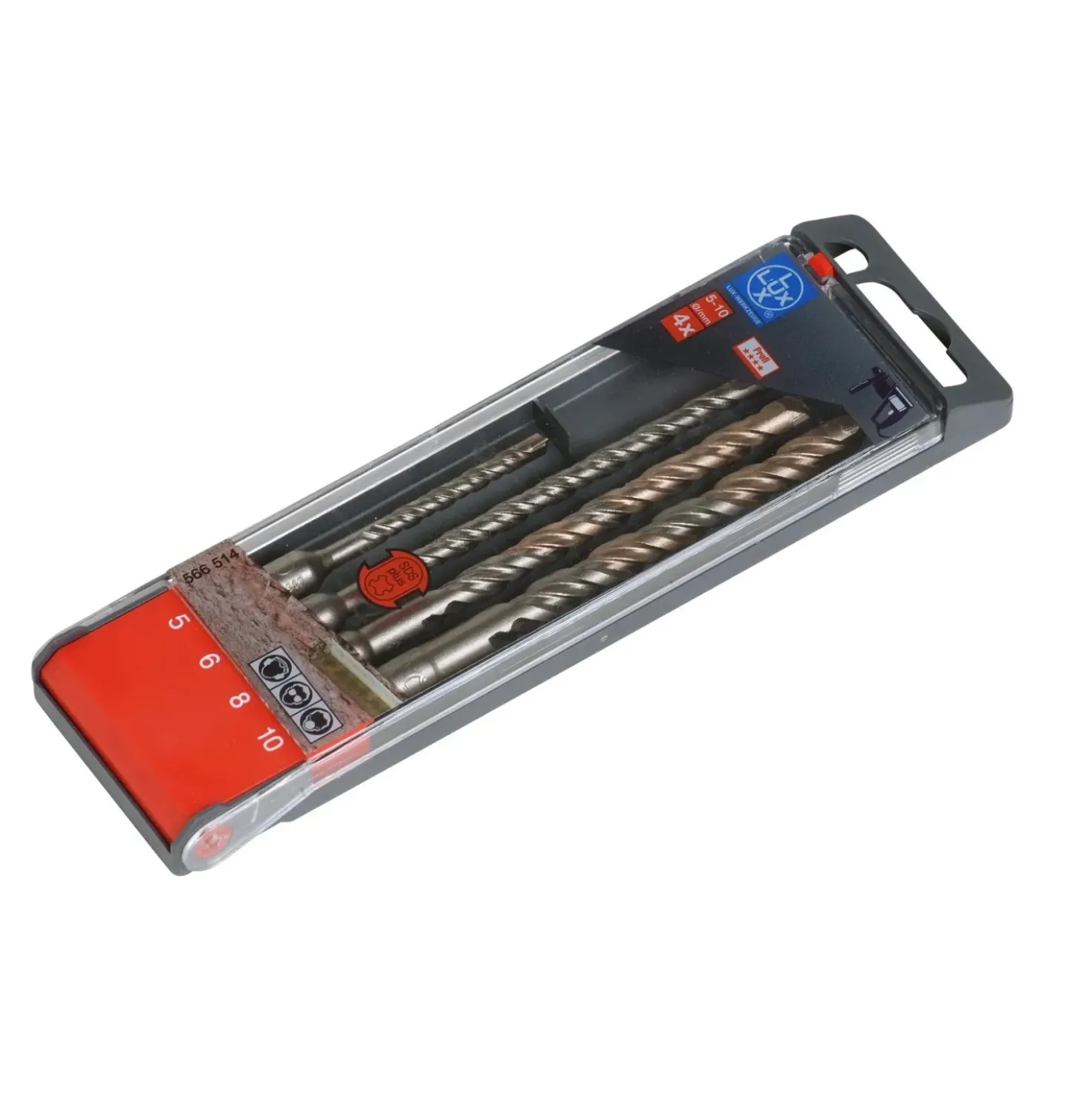 Set punte SDS-Plus LUX-TOOLS 5-10 mm 4 pz