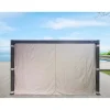 Set tende in poliestere grigio chiaro per pergola 3x3 m