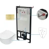 Set WC murale Artemides 6 in 1 Oro Spazzolato