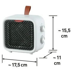 Sfufetta in ceramica Nevala 2in1 con ventilatore 1500 W 15,5x17,5 cm