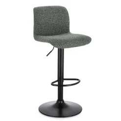Sgabello bar Rafael nero-verde scuro