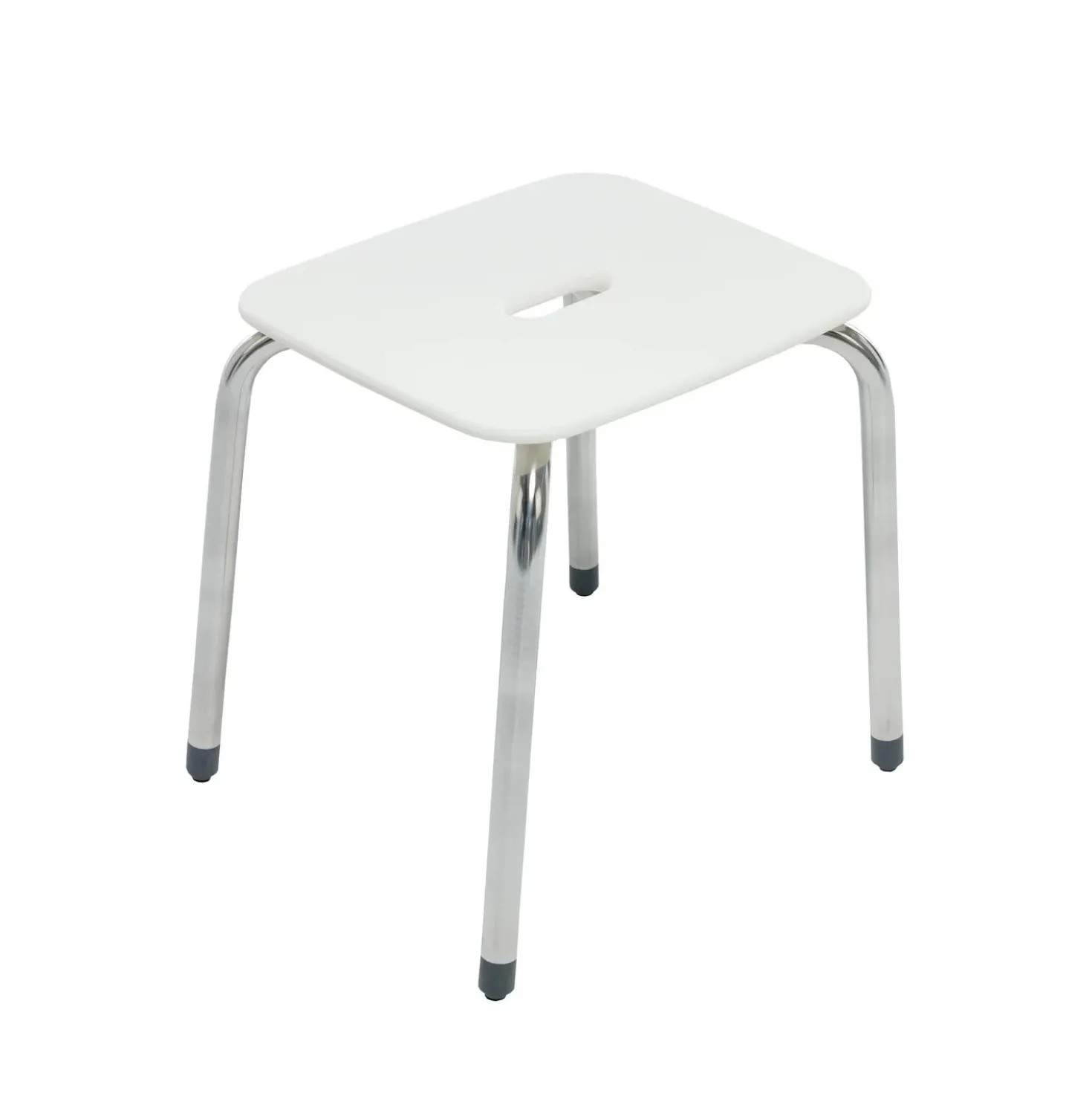 Sgabello con seduta Ada in PA+ABS bianco