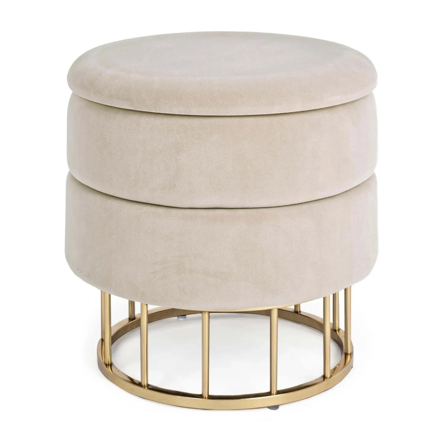 Sgabello contenitore Pavlina beige