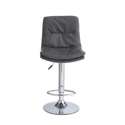 Sgabello estensibile Paco 45x36x60/80 cm Grigio 4 pz