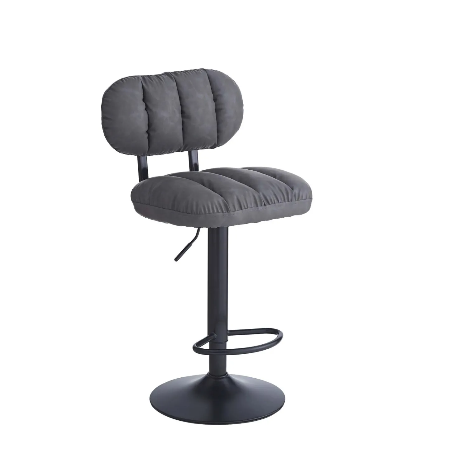 Sgabello estensibile Tati 43x40x61/81 cm Grigio 4 pz
