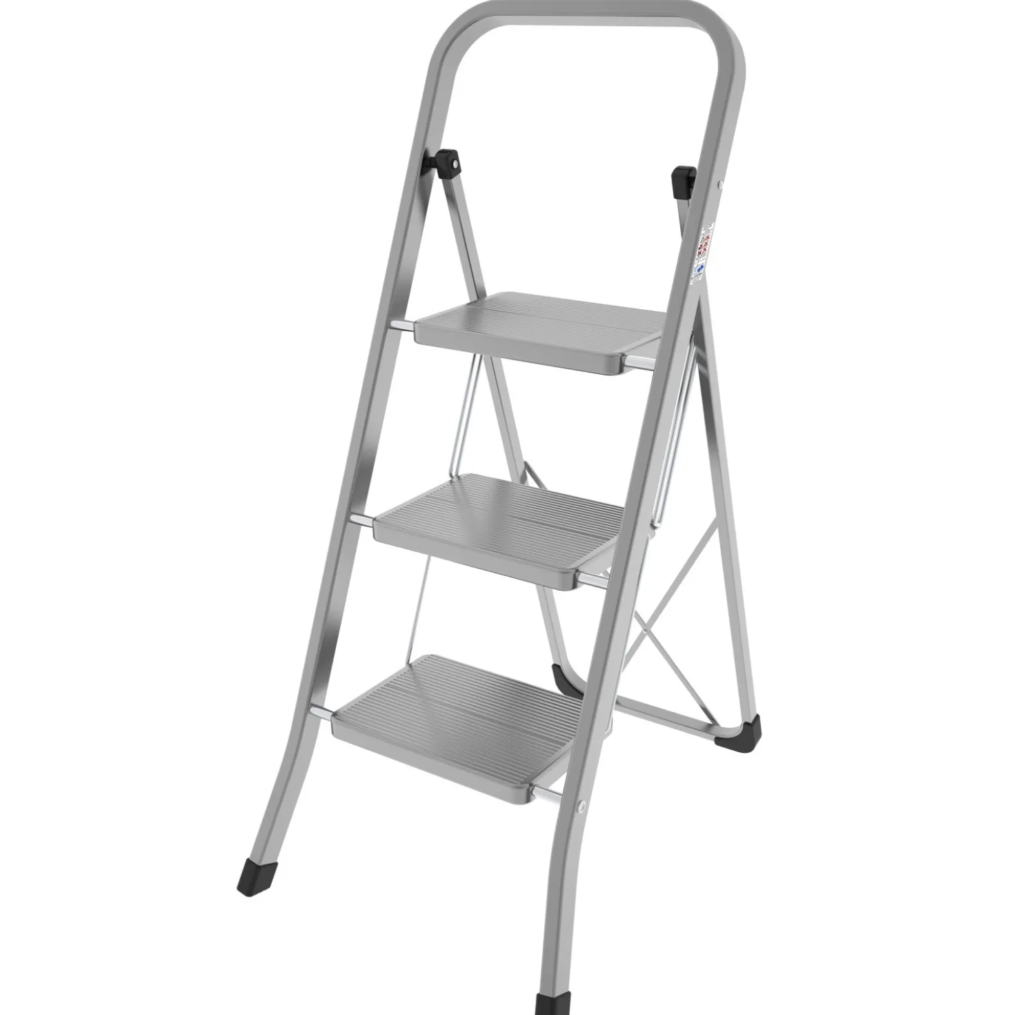 Sgabello in acciaio 3 gradini portata max 150 kg