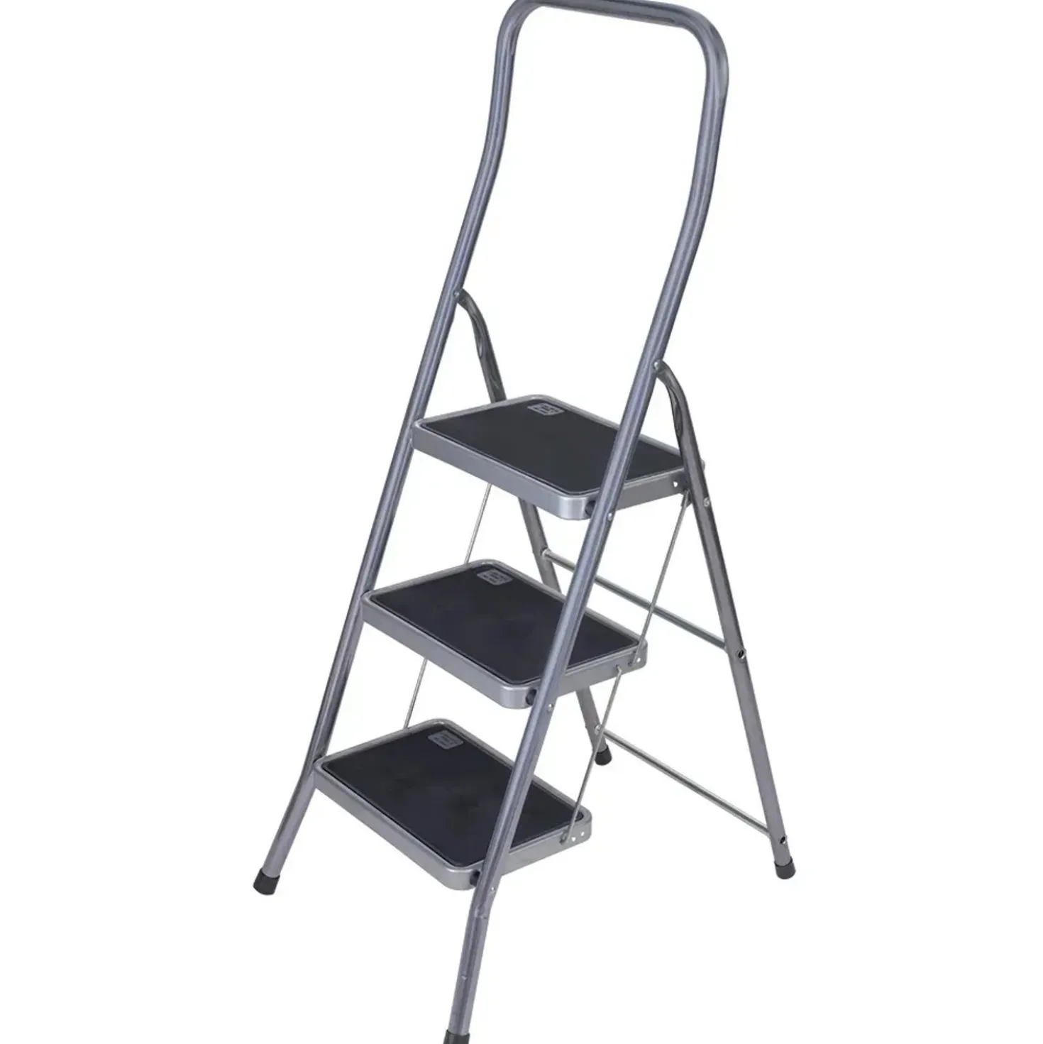 Sgabello in acciaio Super Effe 3 gradini p/max 150 kg