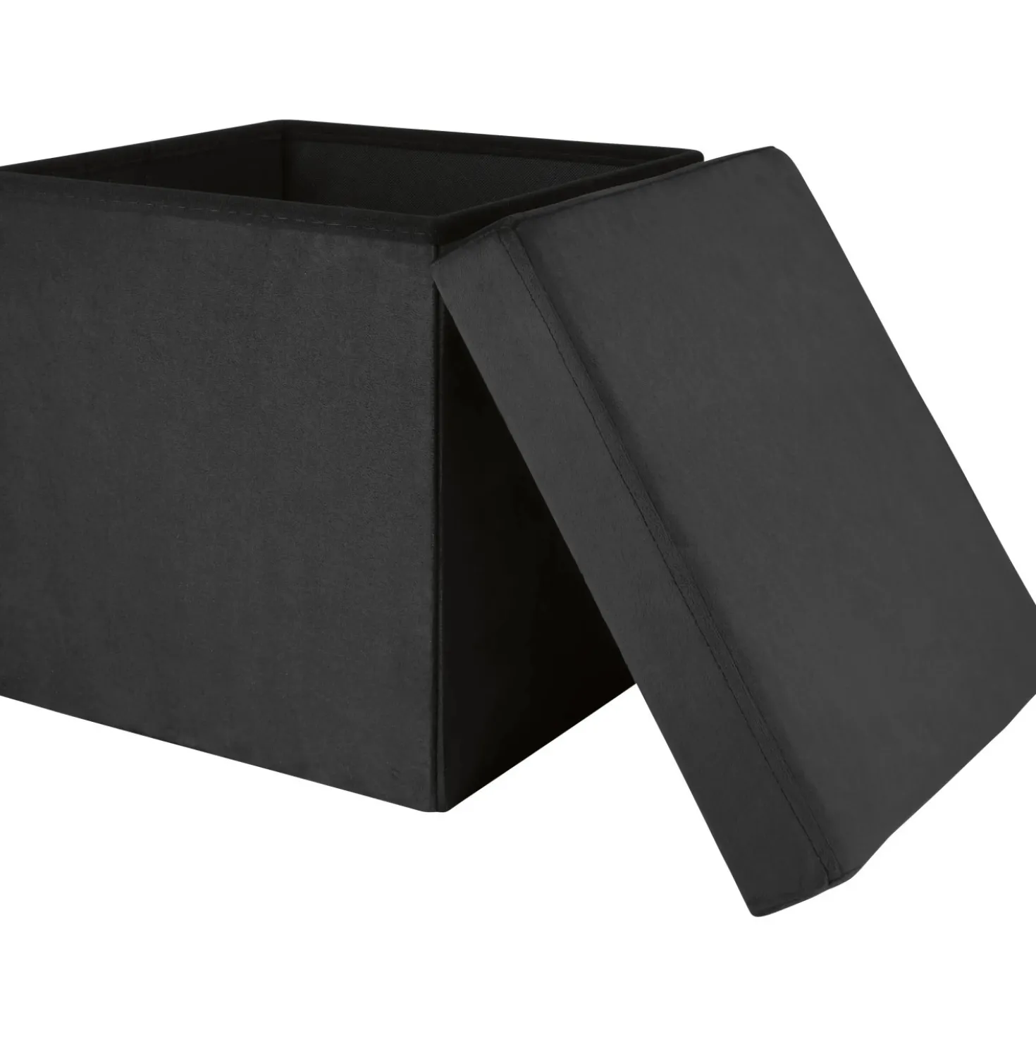 Sgabello pieghevole Midnight Mystery nero 38x38x38 cm