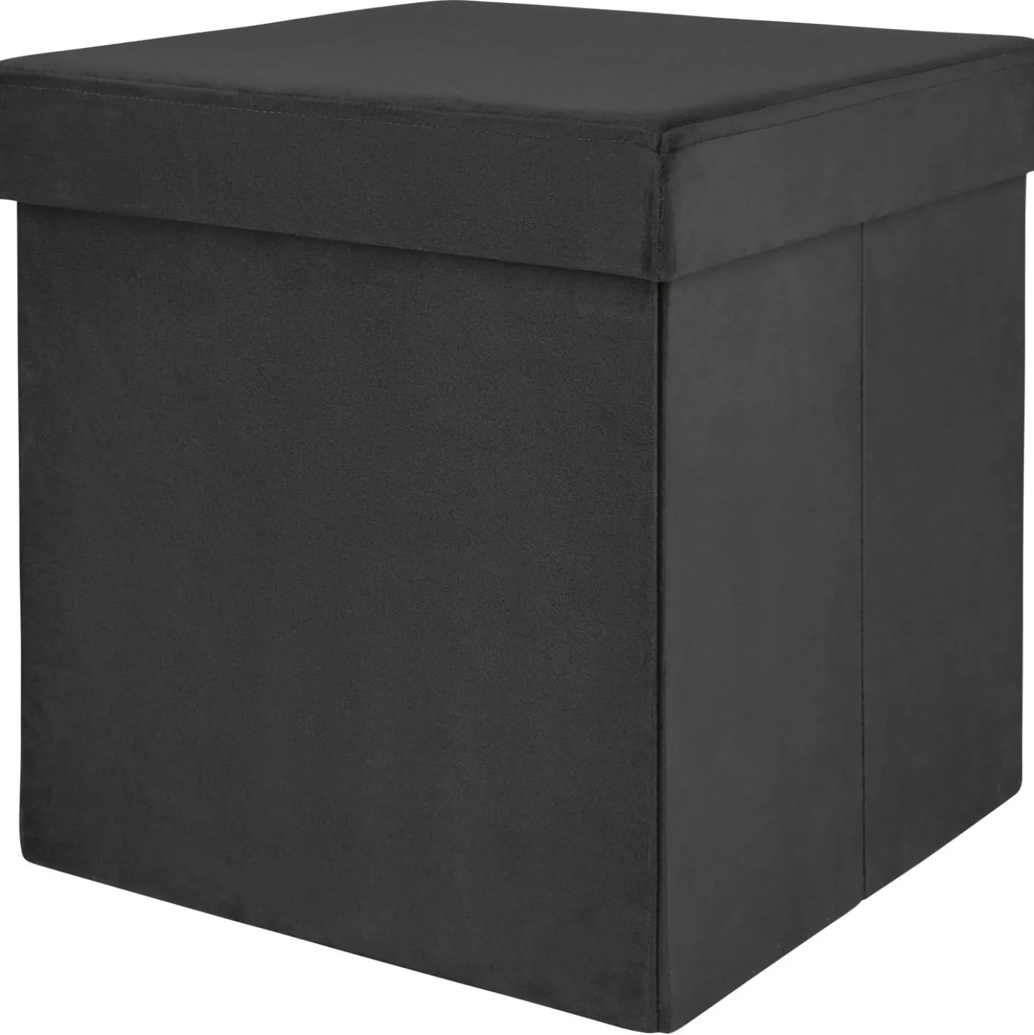 Sgabello pieghevole Midnight Mystery nero 38x38x38 cm