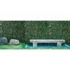 Siepe artificiale acero con traliccio estensibile H 1 m x L 2 m verde