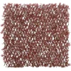 Siepe artificiale acero con traliccio estensibile H 1 m x L 2 m rosso