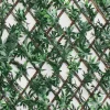 Siepe artificiale Acero in polietilene con traliccio 1x2 m verde