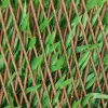 Siepe artificiale Bamboo 3D in polietilene H 1 m x L 2 m verde