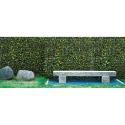 Siepe artificiale Bayberry con traliccio estensibile H 1 m x L 2 m verde