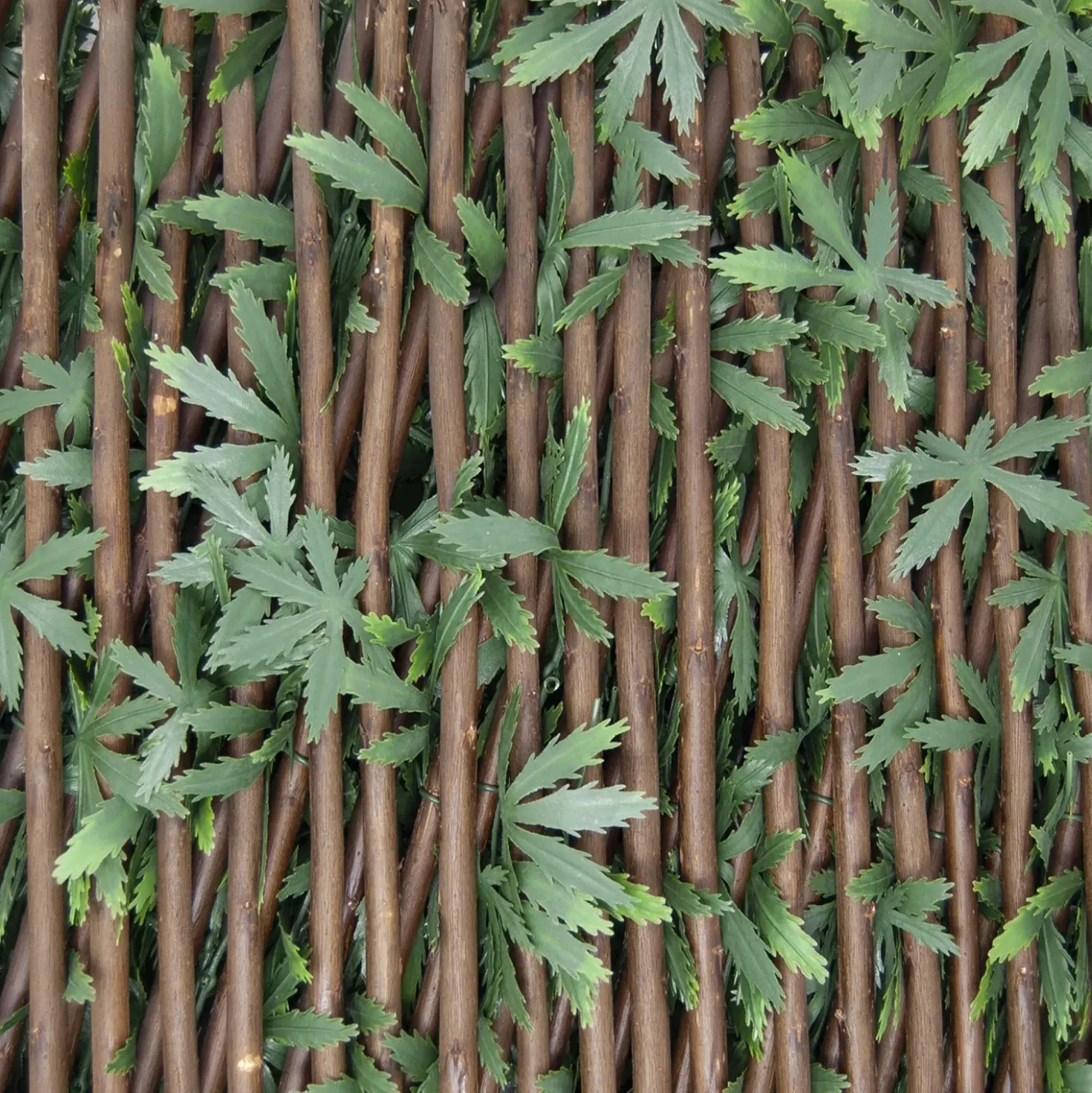 Siepe artificiale con foglie 3D Acer Palmatum H 1 m x L 2 m verde