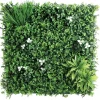 Siepe artificiale Costa Rica verticale in polietilene 1x1 m verde