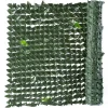 Siepe artificiale extra a foglie lauro in polietilene H 1 m x L 3 m verde