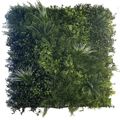 Siepe artificiale in PVC sempreverde verticale decorativa 1x1 m