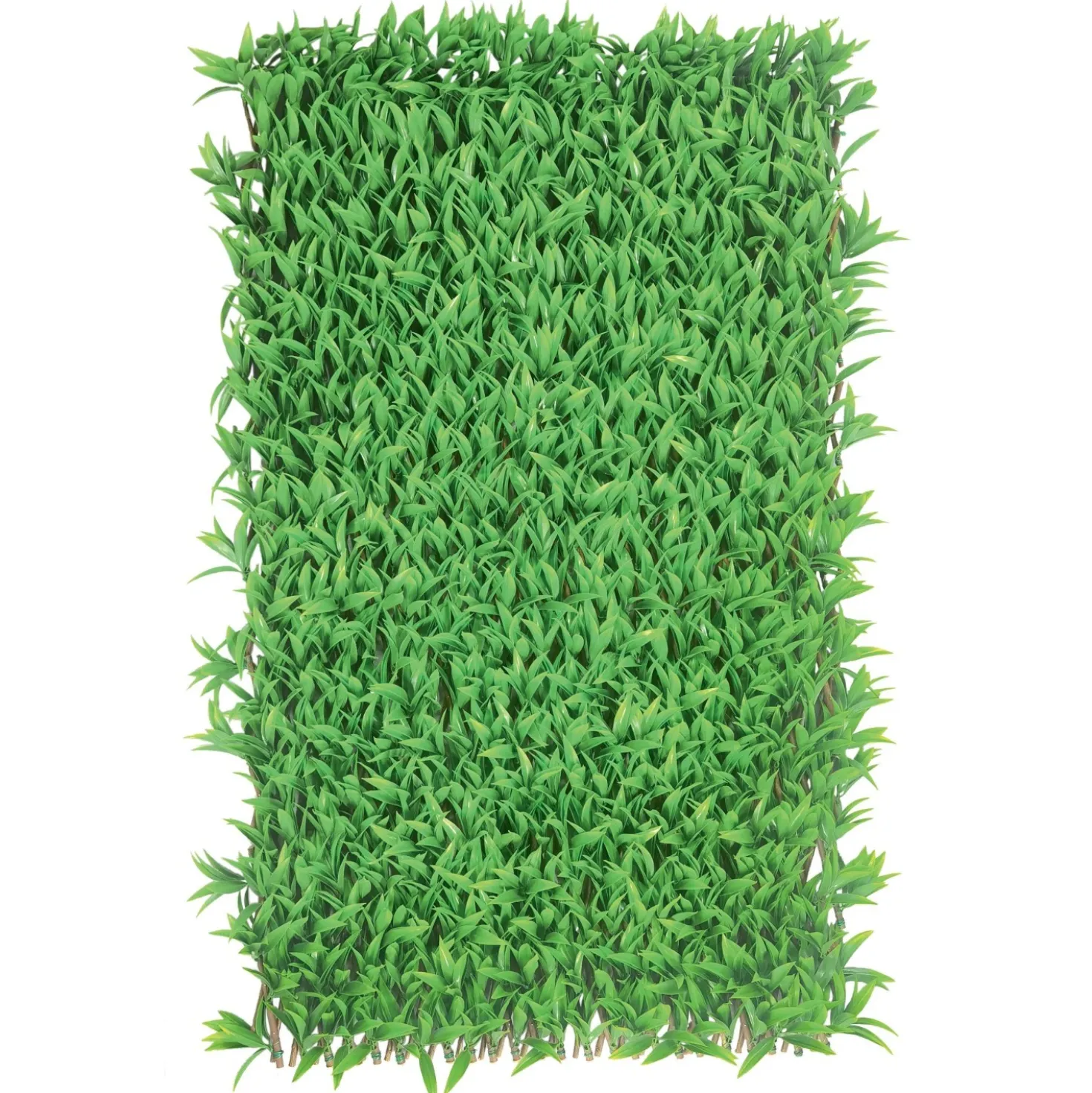 Siepe artificiale Podocarpus con traliccio estensibile H 1 m x L 2 m verde